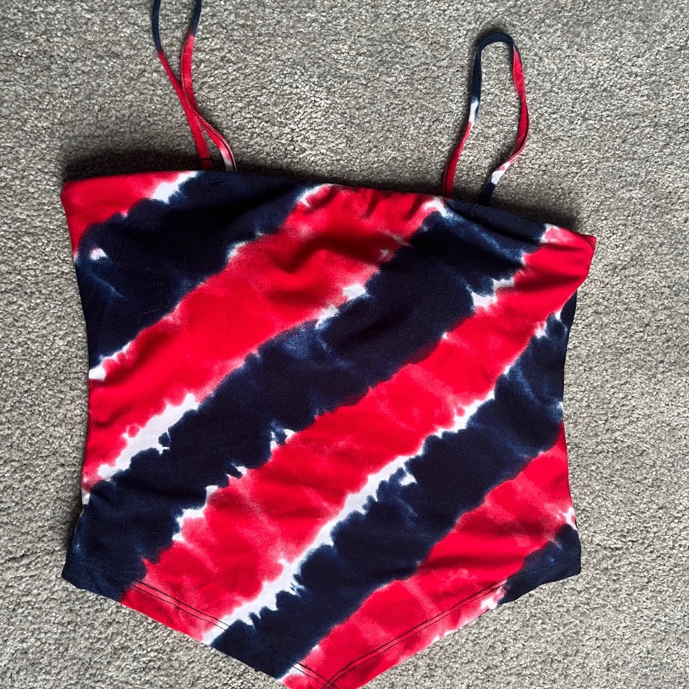 No Boundaries Tye Dye Bandana Top
